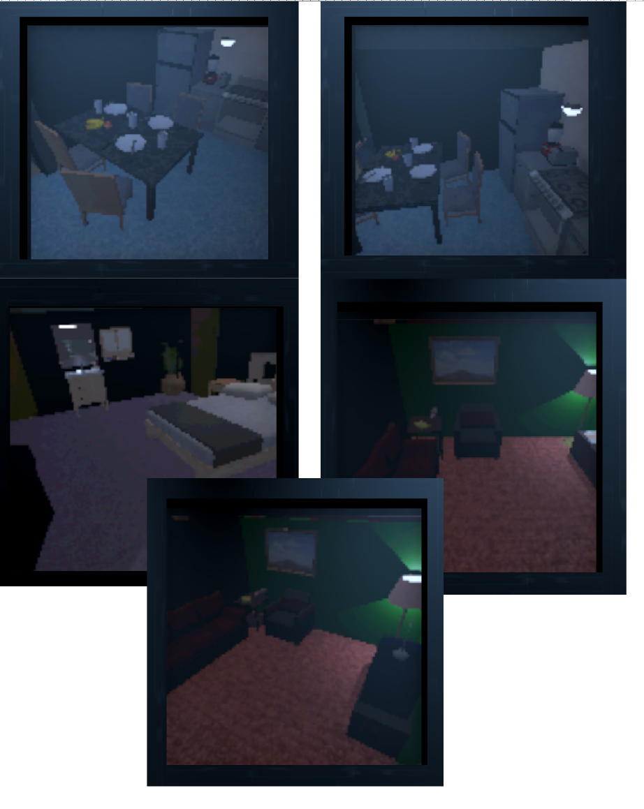 A collage of tv screens